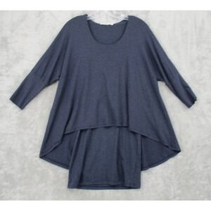 Testimony Los Angeles‎ Tunic Womens Small Asymmetric Lagenlook Boxy Relaxed Knit